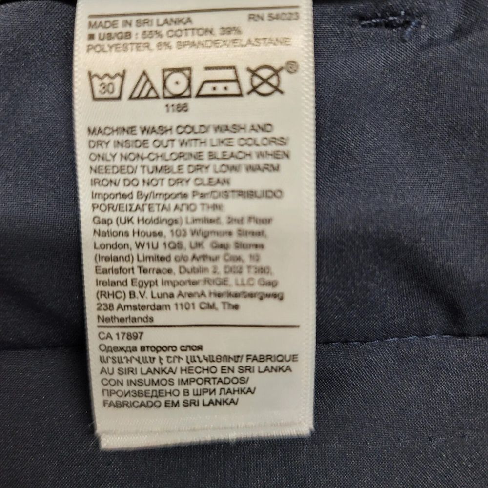 Banana Republic Shorts Mens 41 Blue‎ Emerson Short Flat Front Chino Preppy - Picture 5 of 10